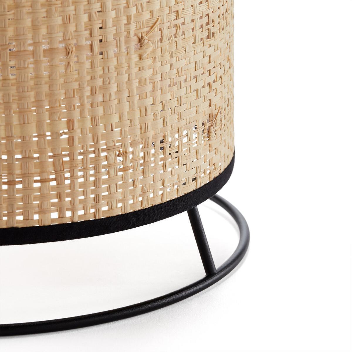Elysa Raffia & Metal Table Lamp – image 3