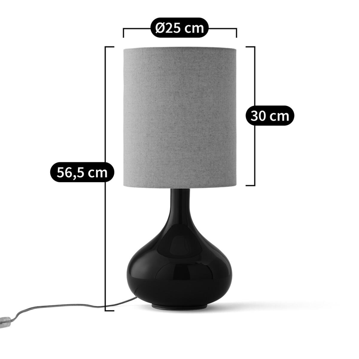 Juna Glass & Linen Table Lamp – image 8