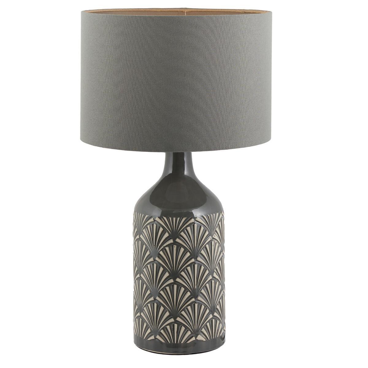 Art Deco Detail Ceramic Table Lamp – image 2