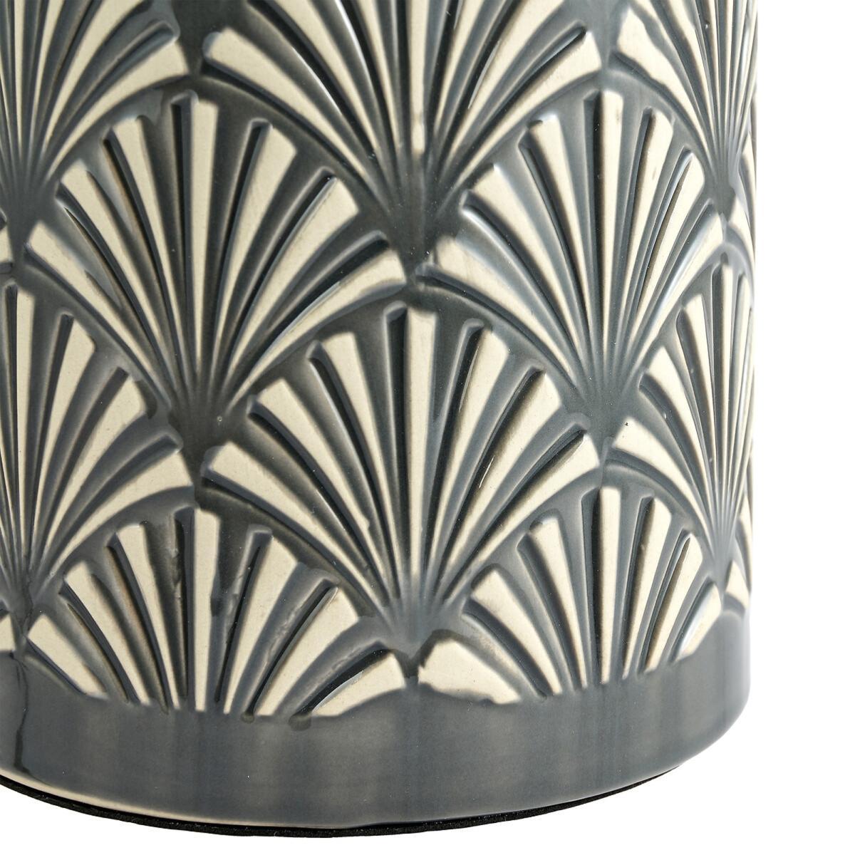 Art Deco Detail Ceramic Table Lamp – image 3