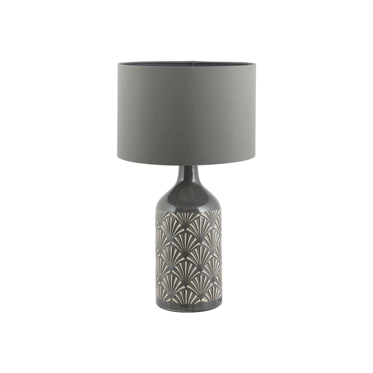 Art Deco Detail Ceramic Table Lamp – image 1