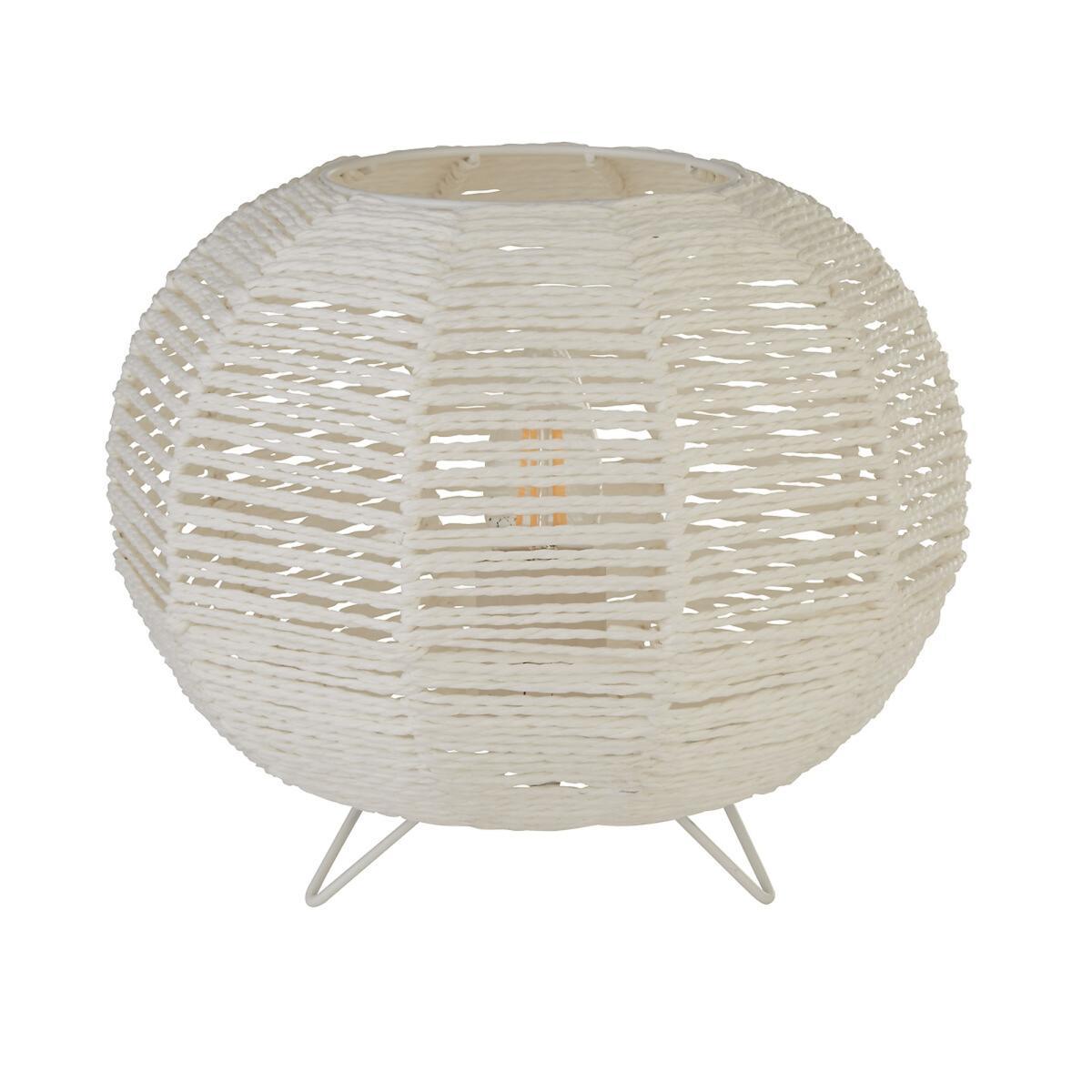 Woven Rattan Globe Table Lamp – image 4