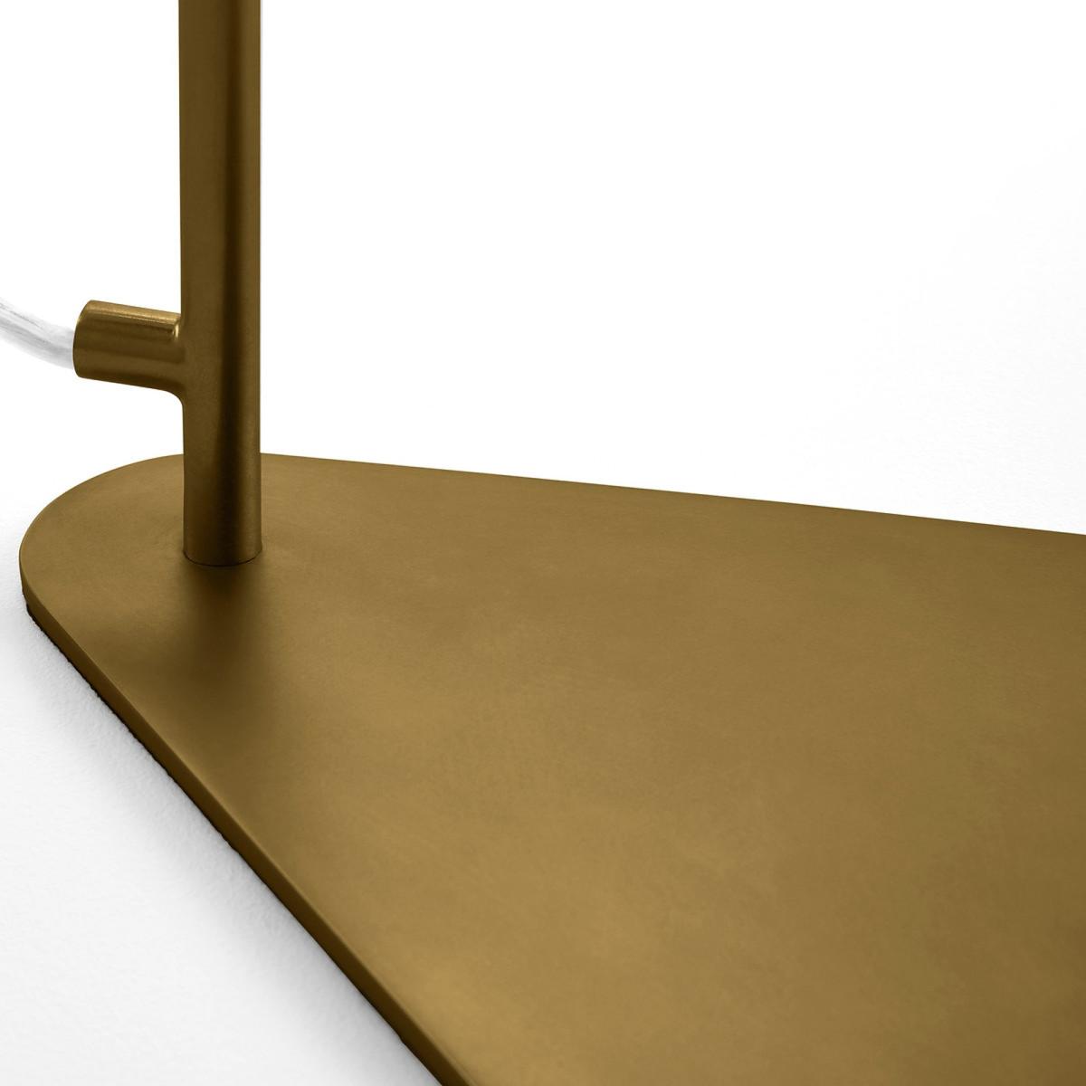 Mistinguett Brass and Chiselled Glass Table Lamp – image 4