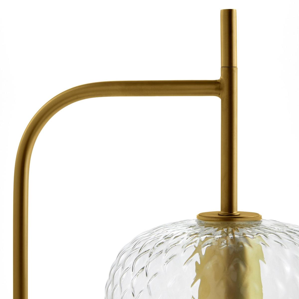 Mistinguett Brass and Chiselled Glass Table Lamp – image 6