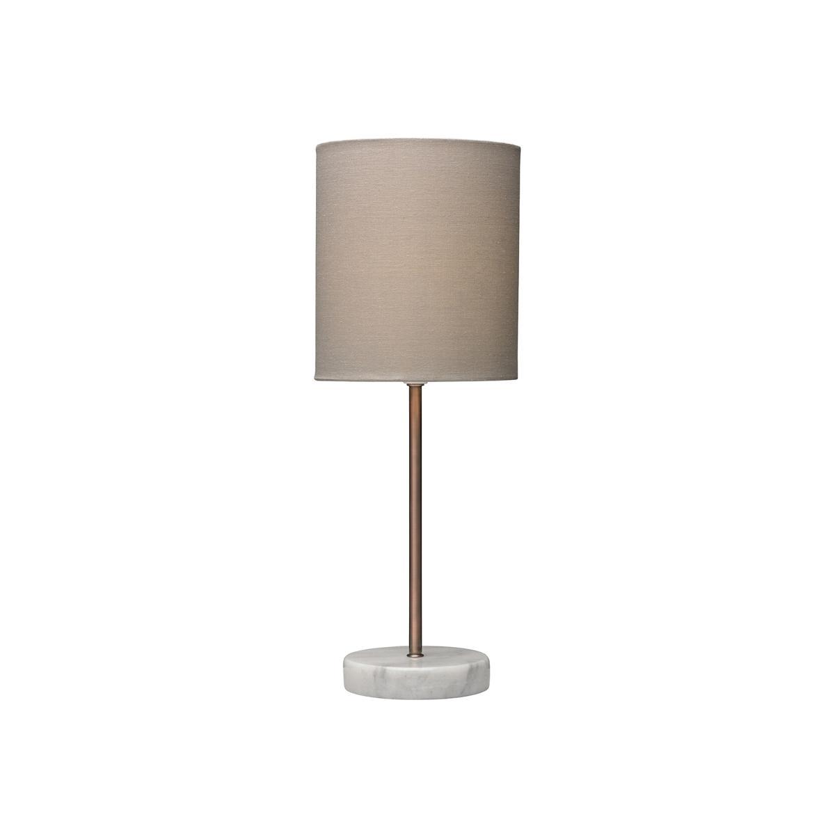 Brushed Copper with Marble Base Table Lamp – image 1