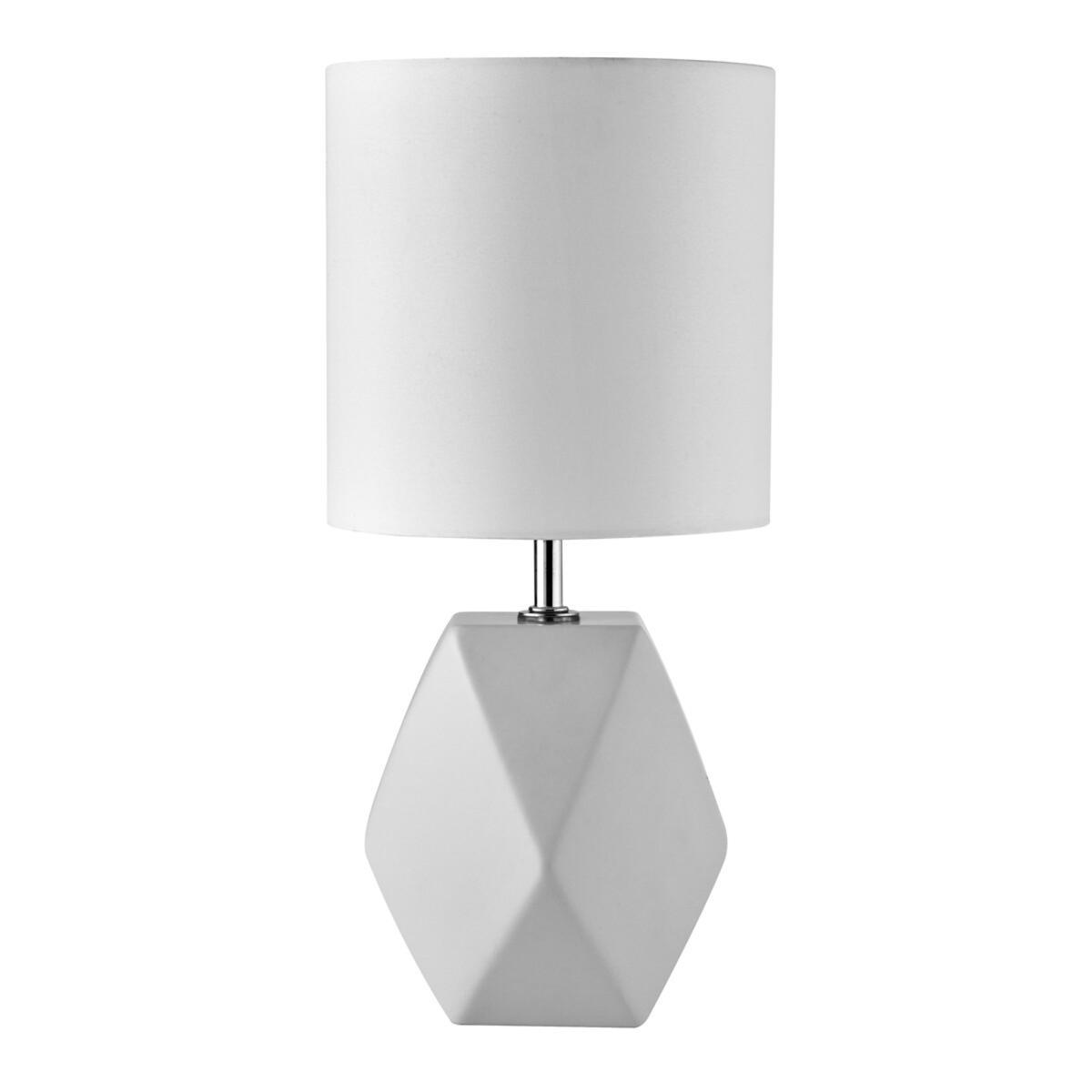 Geo Ceramic Table Lamp with Co-Ordinating Shade – image 2