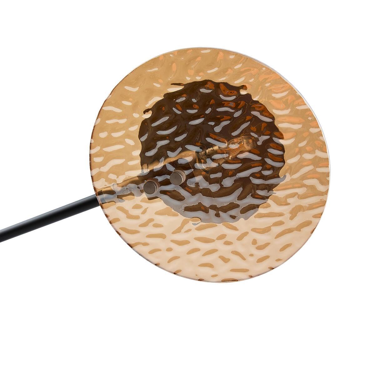 Palma Metal and Amber Glass Lamp – image 3