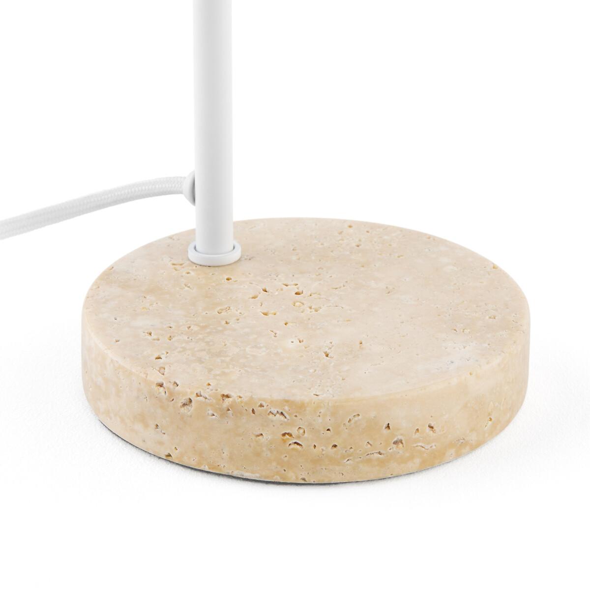 Perlata Ceramic and Travertine Table Lamp – image 3