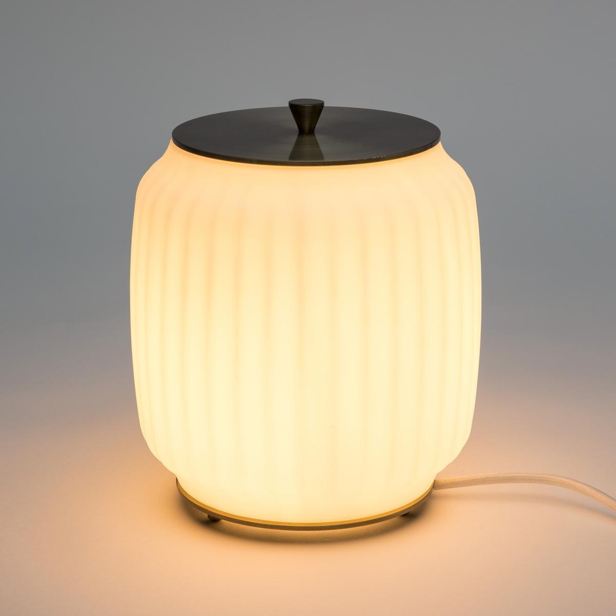 Canelé Small Table Lamp in Opaline – image 2
