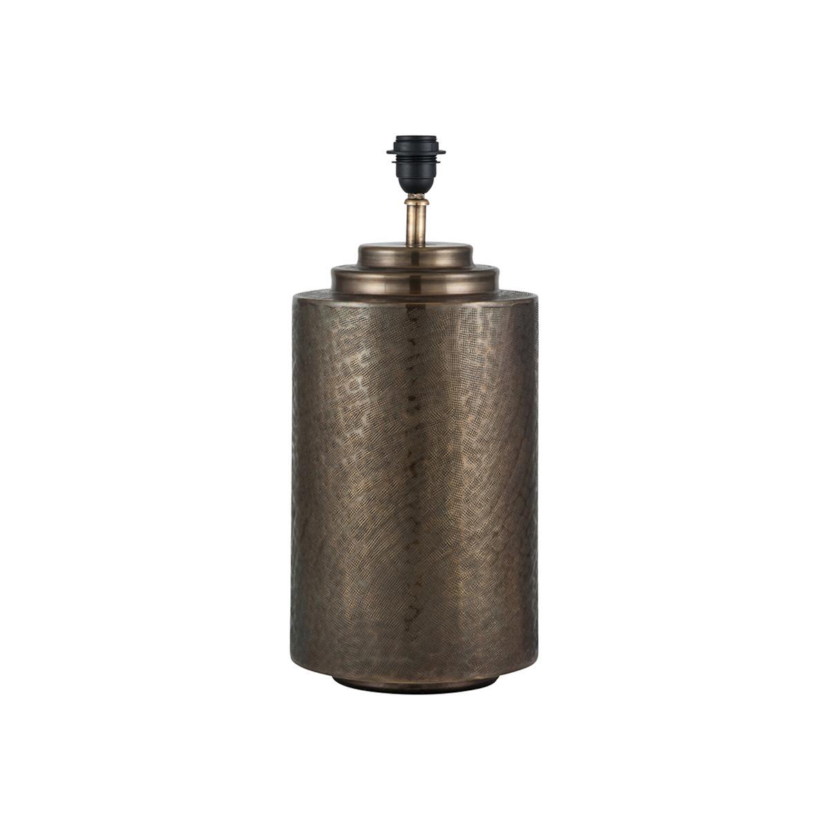 Hammered Antique Brass Metal Table Lamp Base