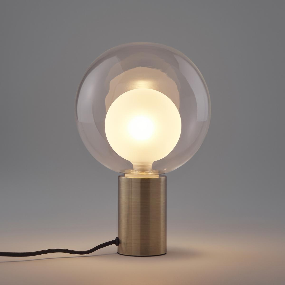 Arvin Brass & Glass Table Lamp – image 2