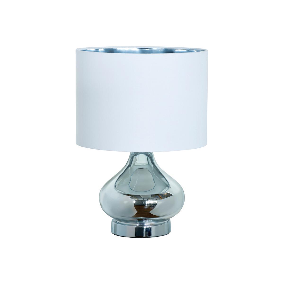 Chrome High Shine Metallic Table Lamp