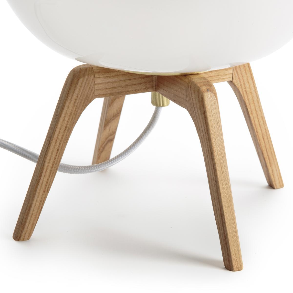 Boldo Smoked Glass & Wood Table Lamp – image 3