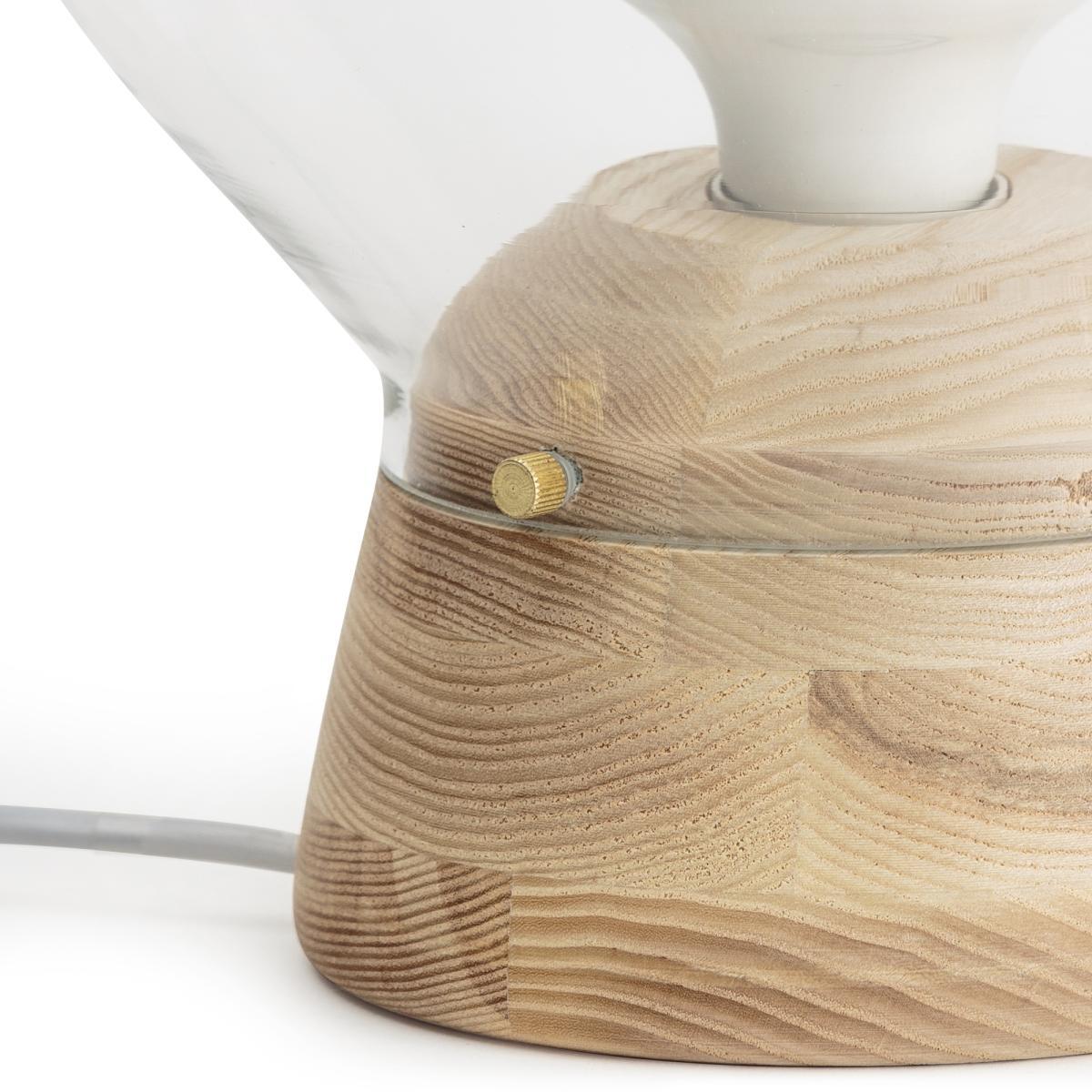 Nasoa Glass & Wood Table Lamp – image 3