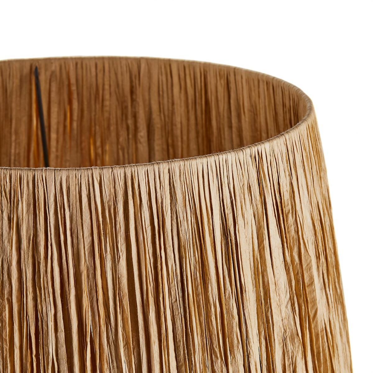 Manoni Ceramic Lamp with Raffia Shade – image 5