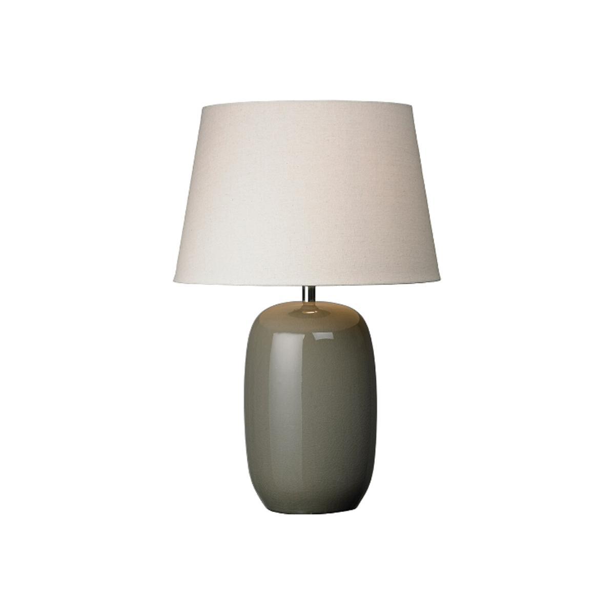 Grey Crackle Glaze Ceramic Table Lamp – image 1