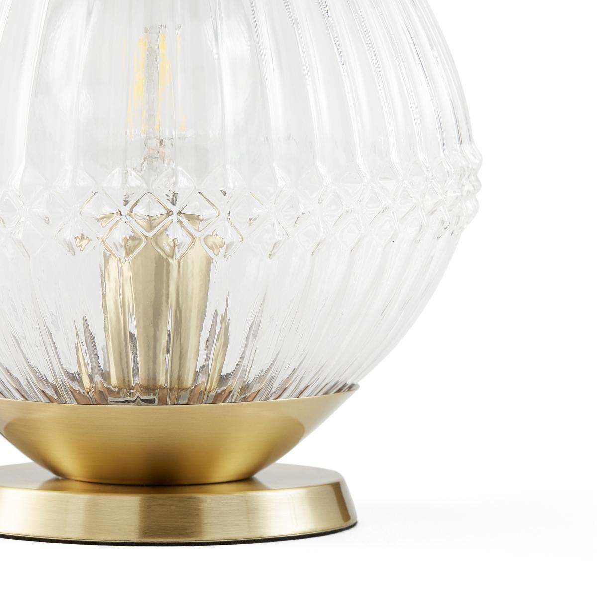 Ari Ridged Glass Table Lamp – image 2