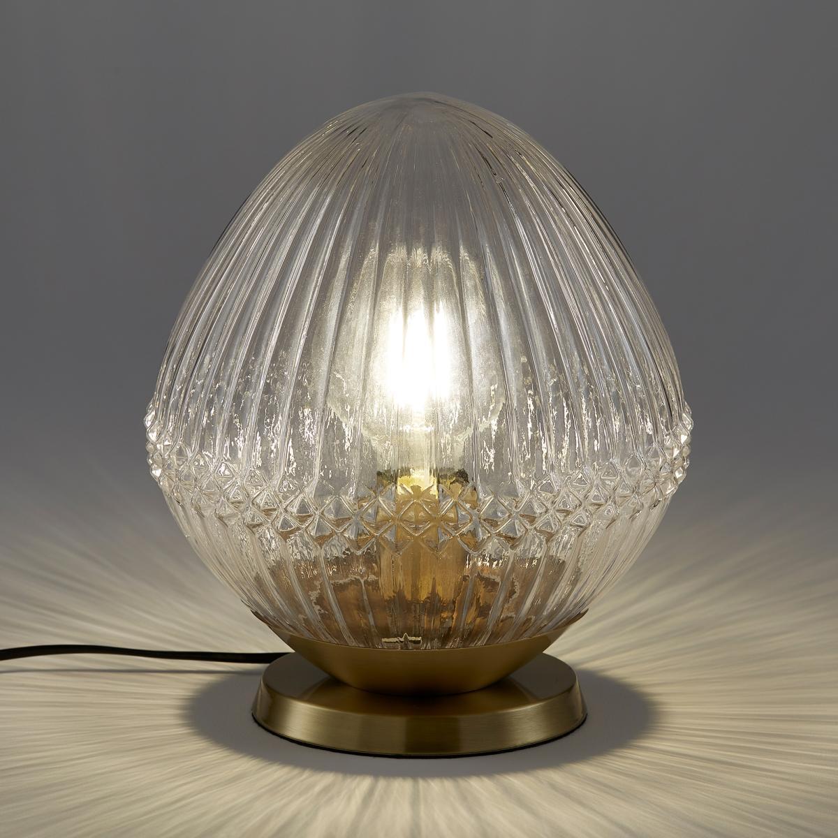 Ari Ridged Glass Table Lamp – image 3