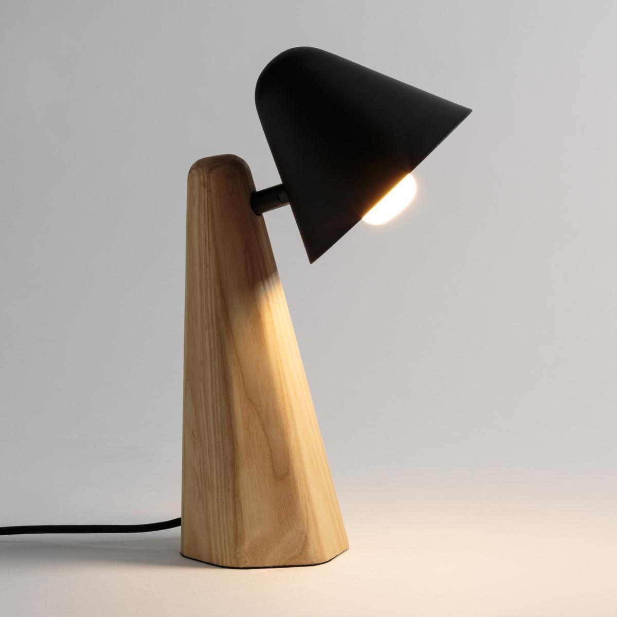 Cotapi Table Lamp in Ash Wood and Metal – image 2