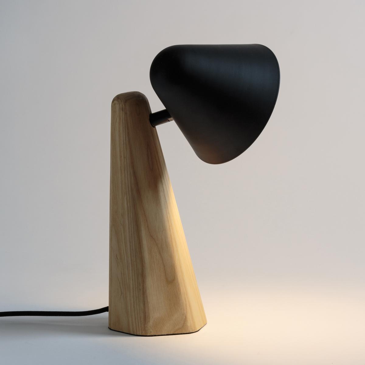 Cotapi Table Lamp in Ash Wood and Metal – image 3