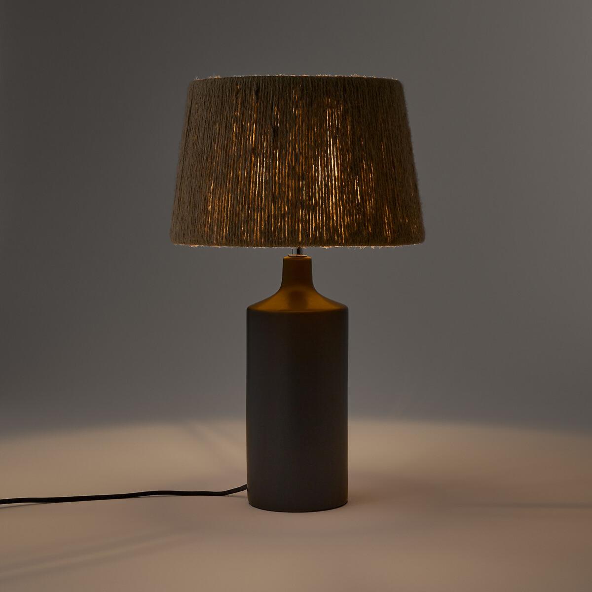 Yoru Ceramic and Hemp Table Lamp – image 2