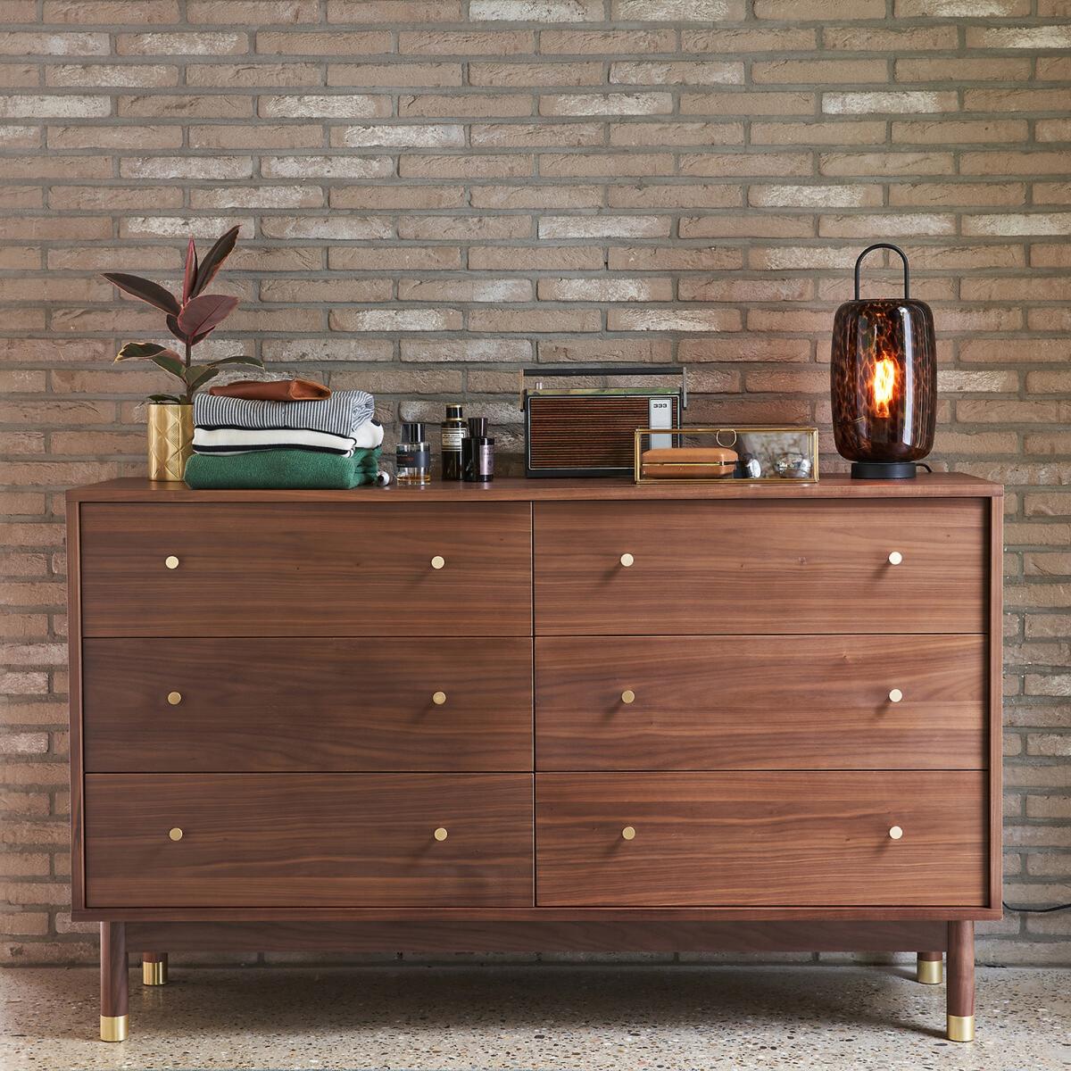 Toleco Metal & Amber Glass Table Lamp – image 4