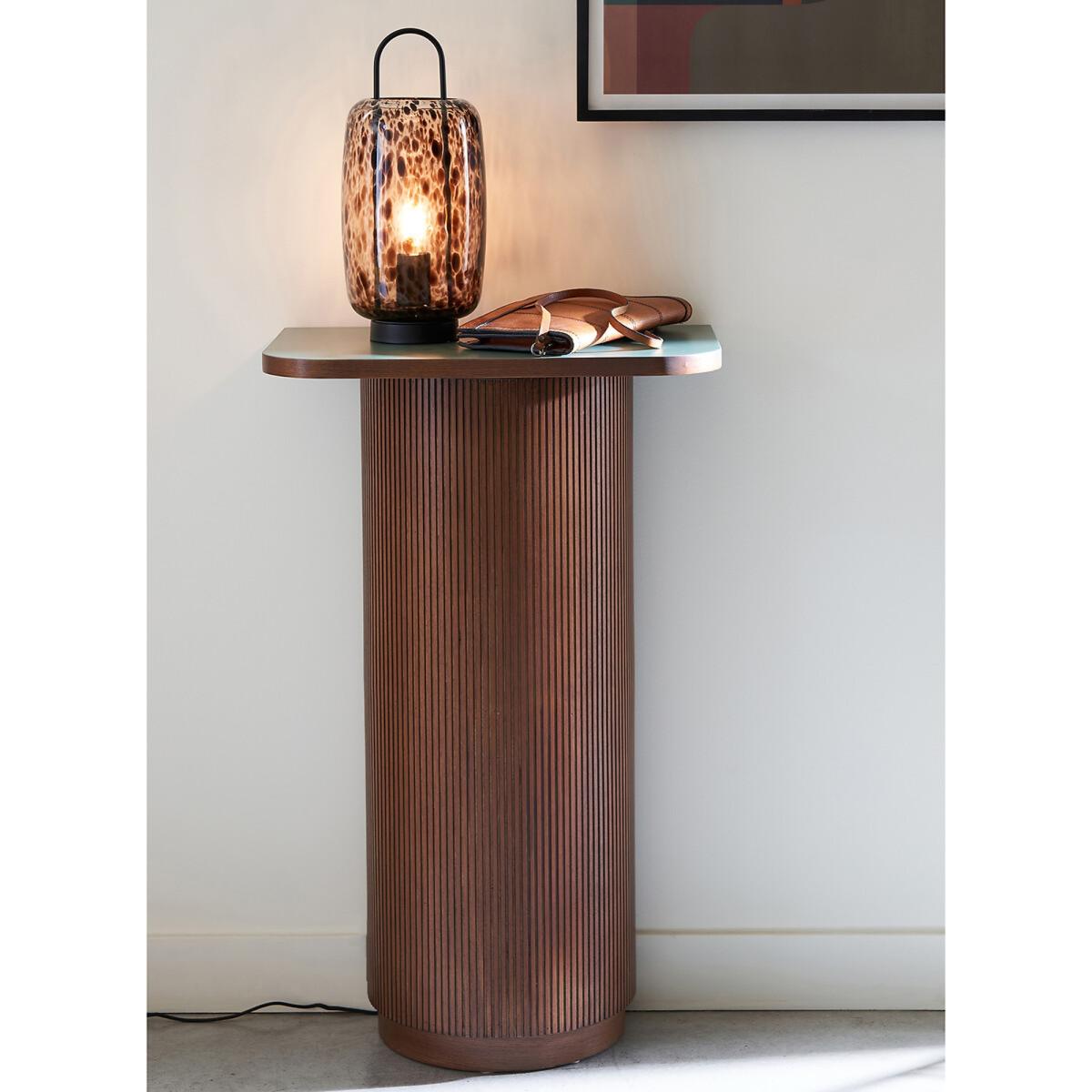 Toleco Metal & Amber Glass Table Lamp – image 6