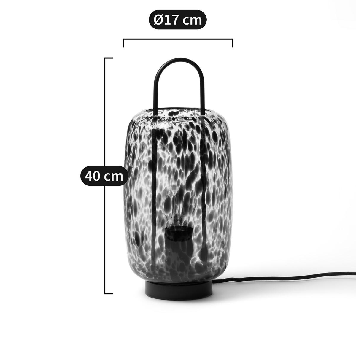 Toleco Metal & Amber Glass Table Lamp – image 8