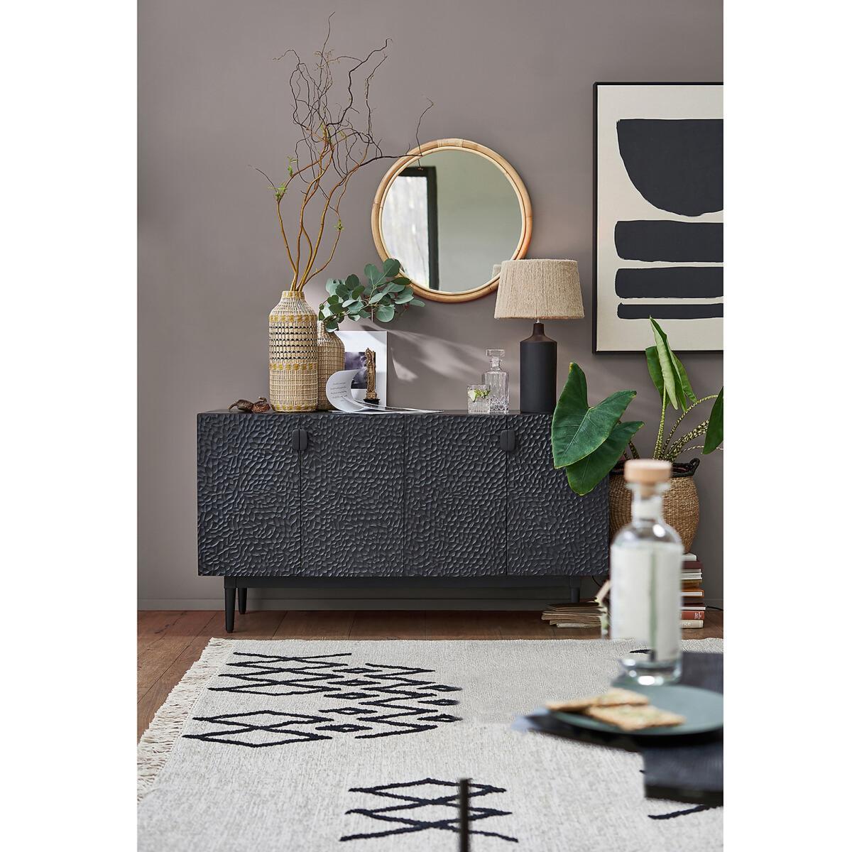 Yoru Ceramic Table Lamp with Hemp Shade – image 5