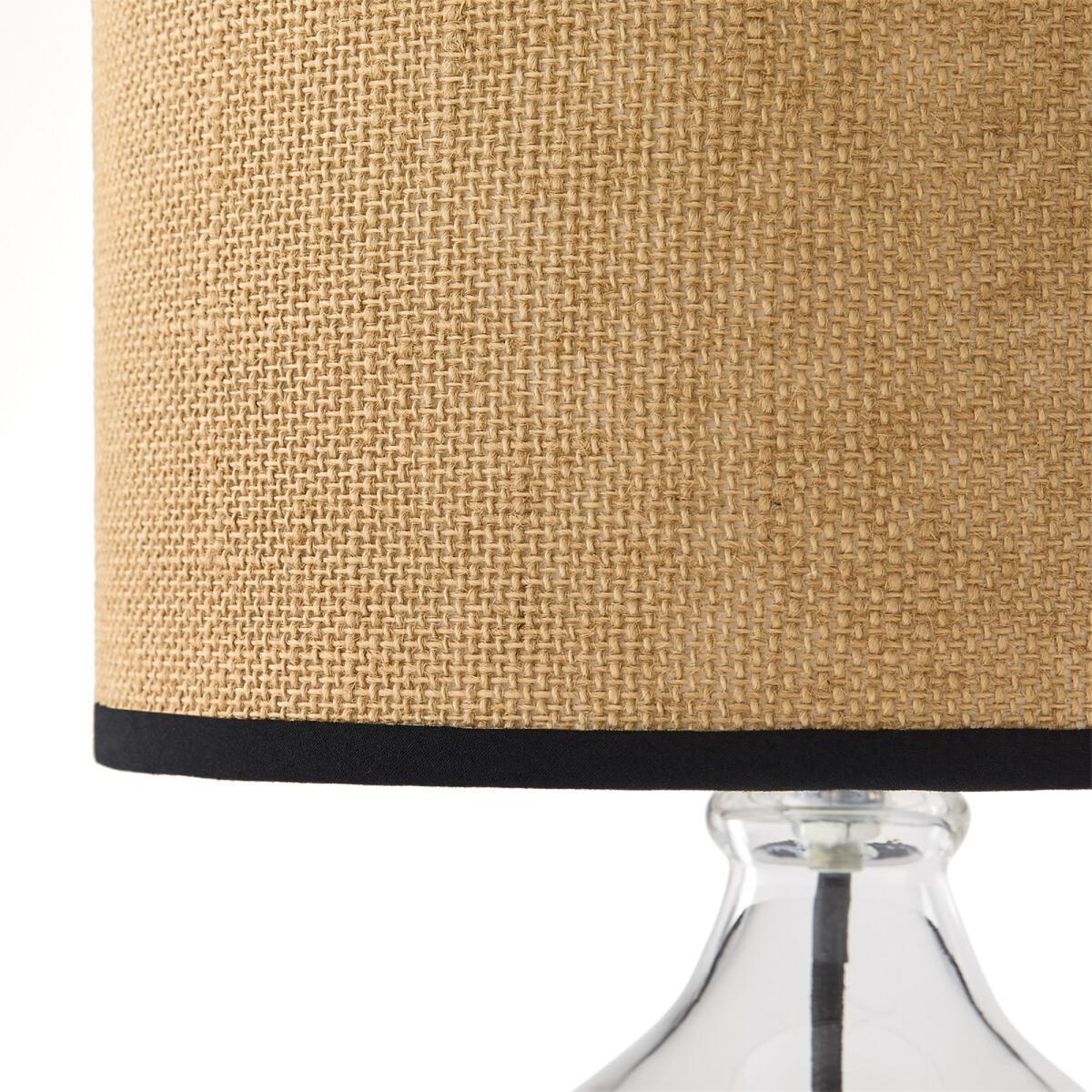 Ania Glass & Linen Table Lamp – image 3