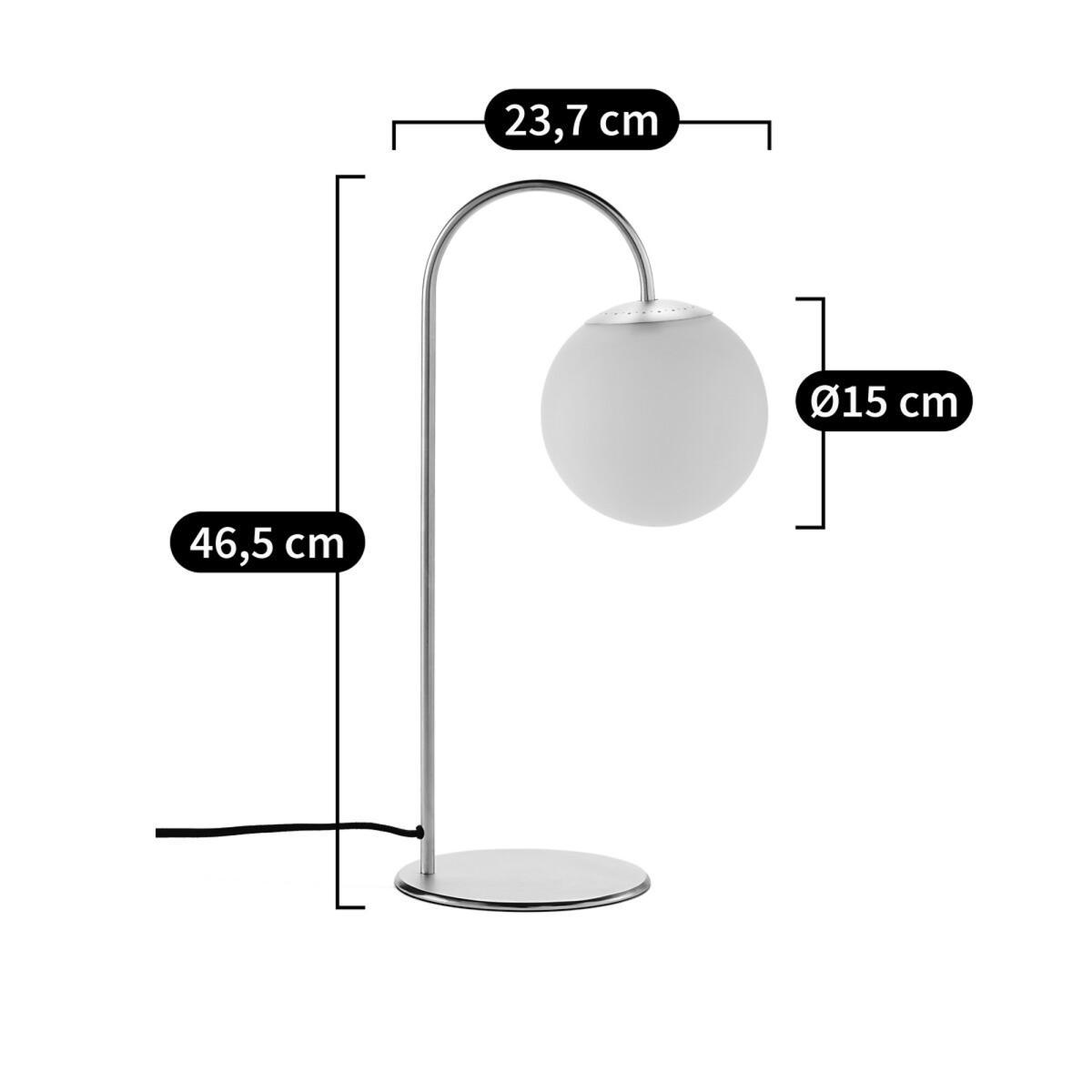 Moricio Brass and Opaline Table Lamp – image 6