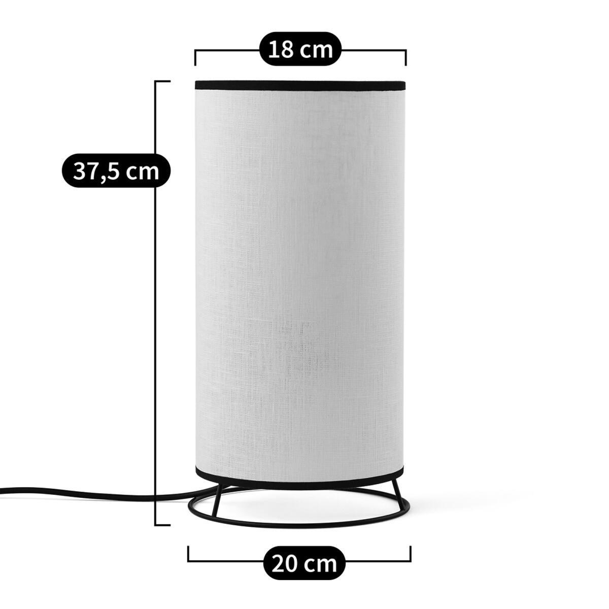 Thade Linen & Metal Table Lamp – image 4