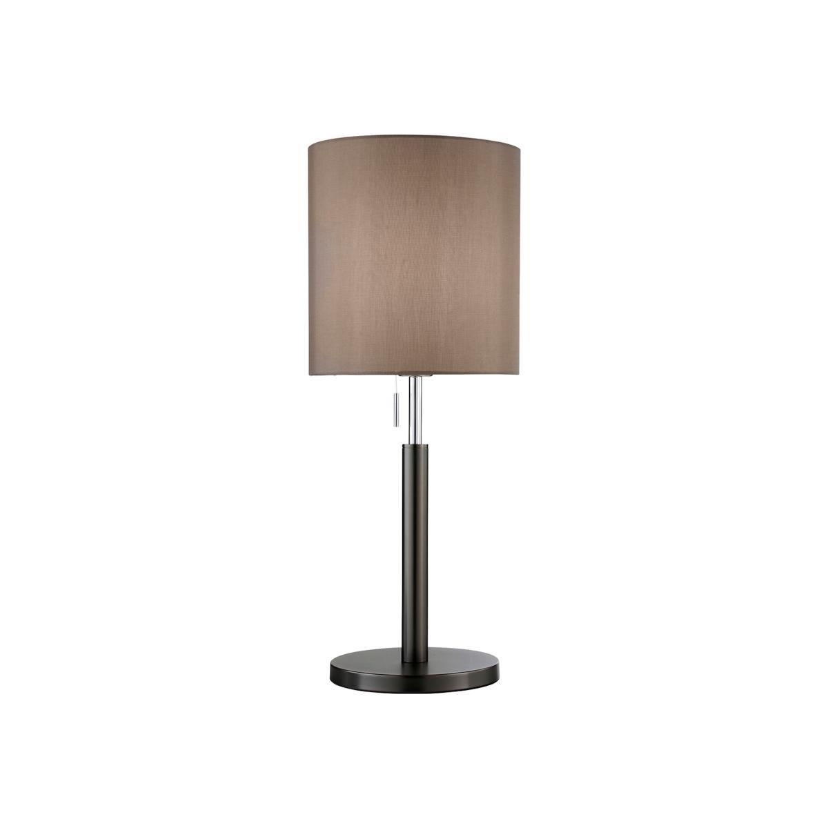 Pewter Contrast Stick Table Lamp