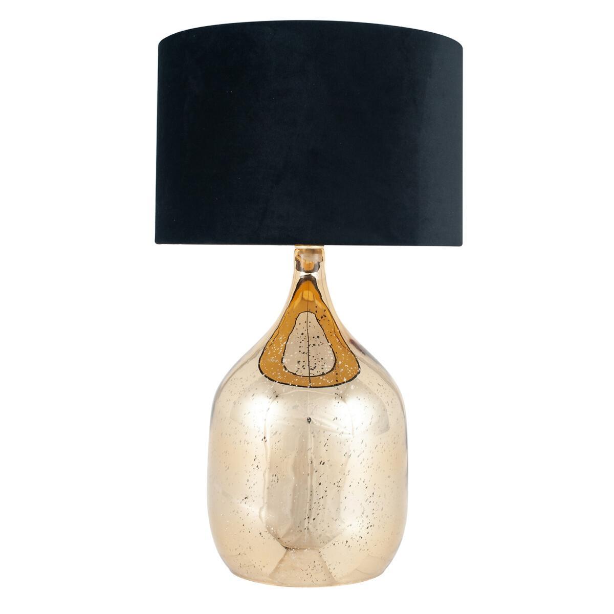 Dual Lit Champagne Mercurial Glass Table lamp – image 2