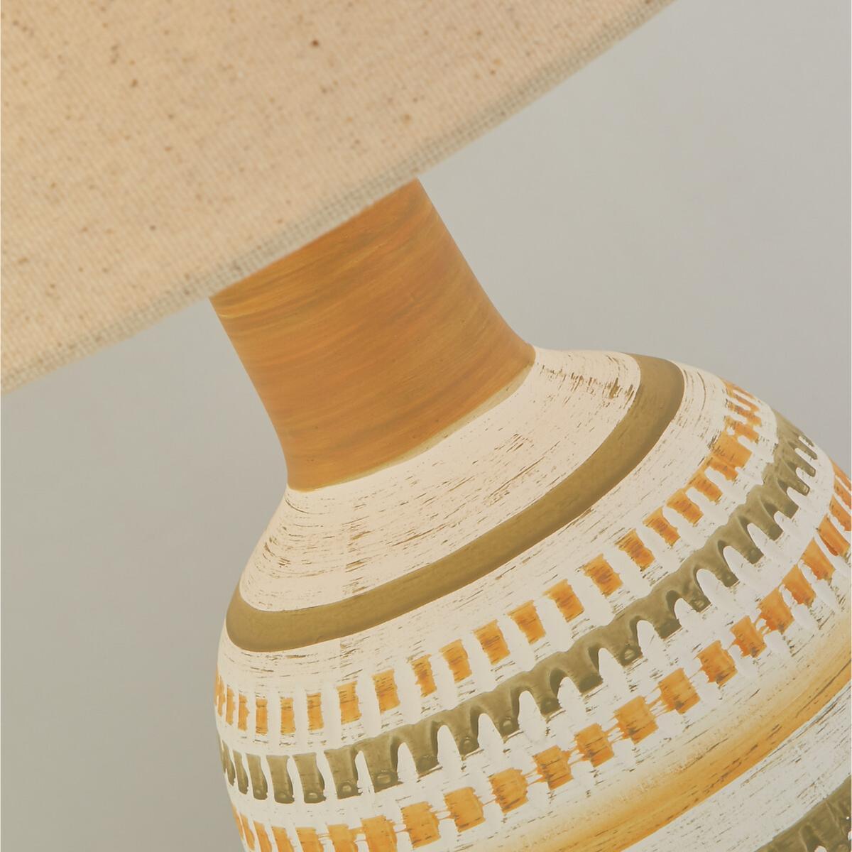 Cream and Grey Ceramic Table Lamp – image 5
