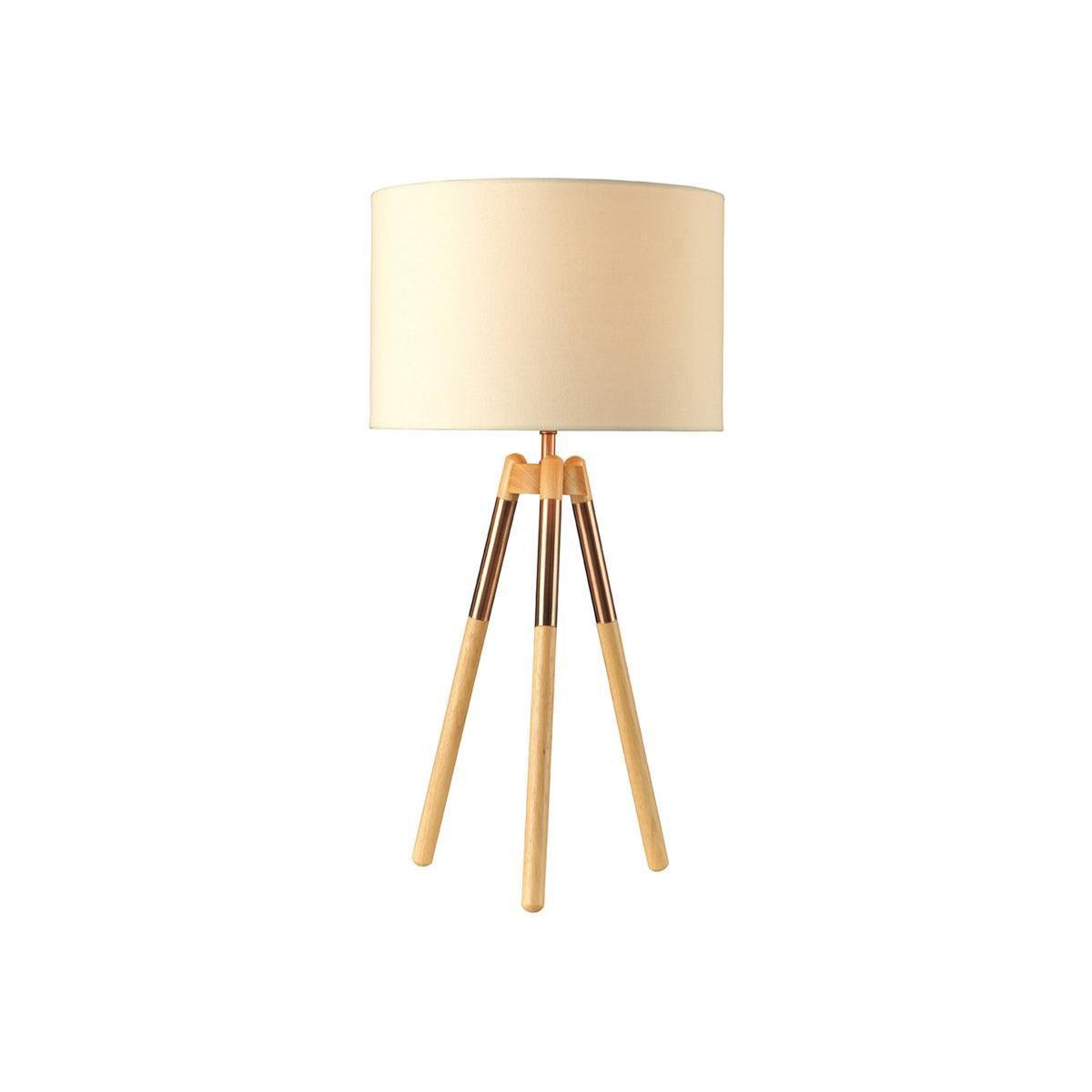 Wooden Tripod Table Lamp – image 1