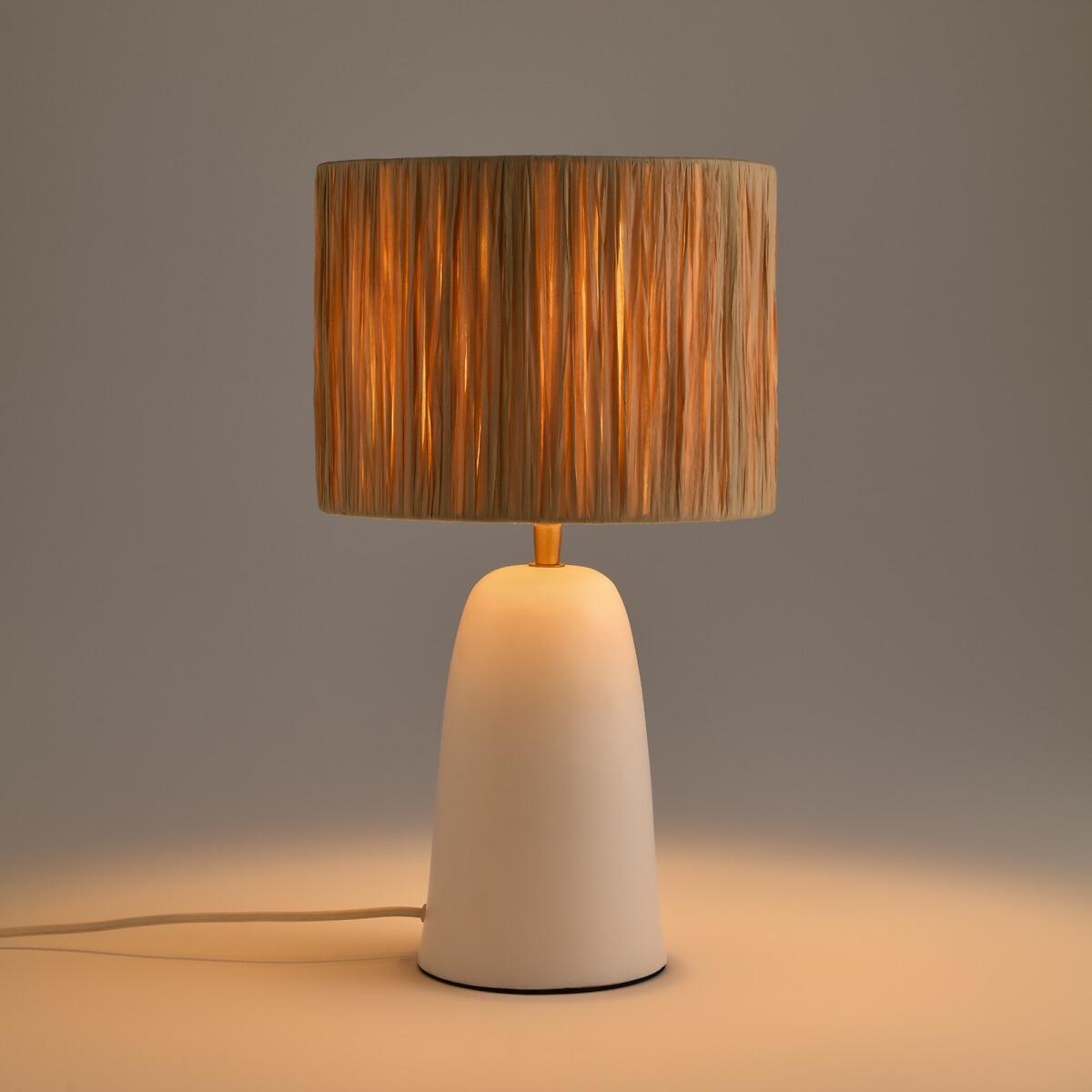 Neven Terracotta and Raffia Table Lamp – image 2