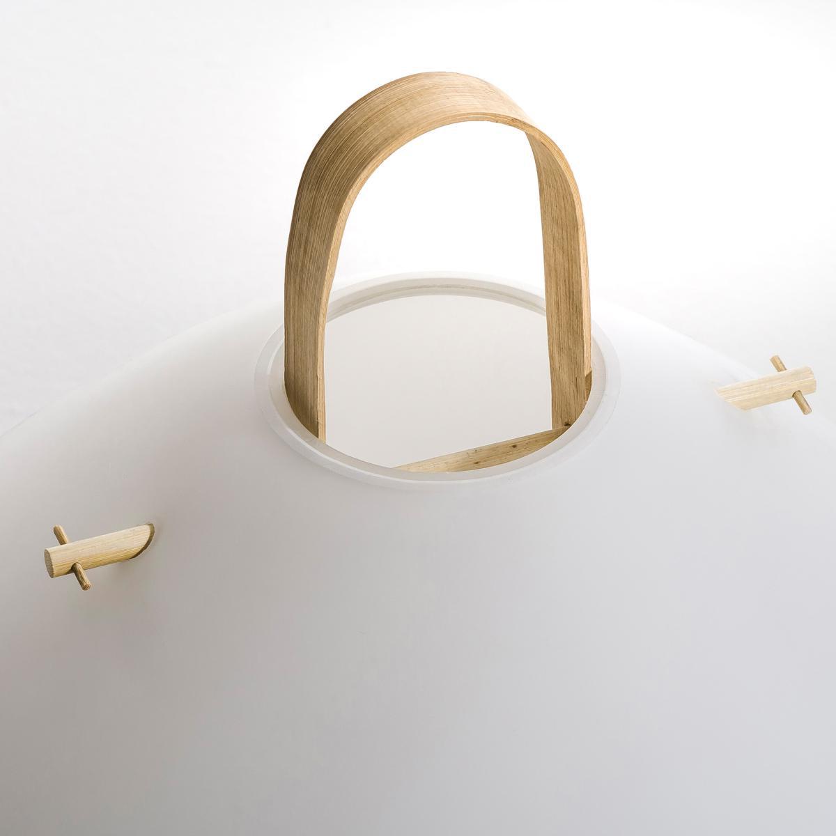 Zelma Table Lamp in Glass & Bamboo – image 3
