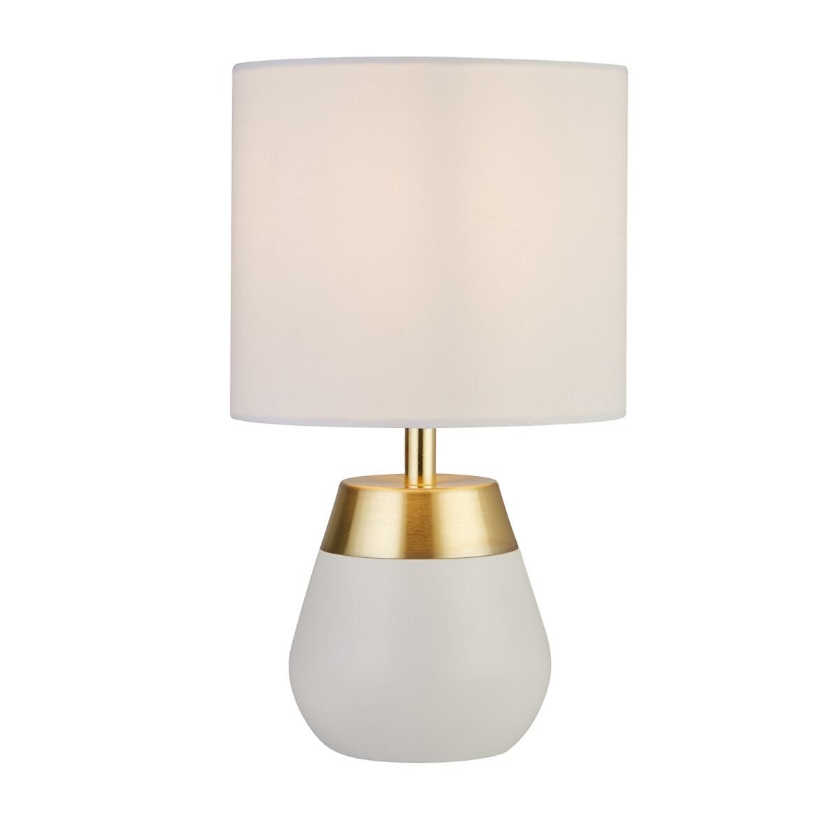 White and Gold Detail Table Lamp – image 3