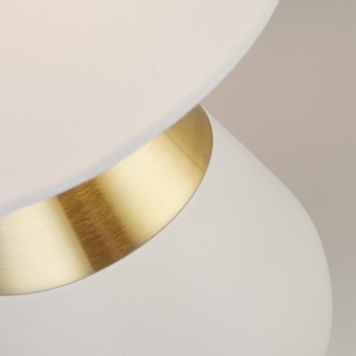 White and Gold Detail Table Lamp – image 5