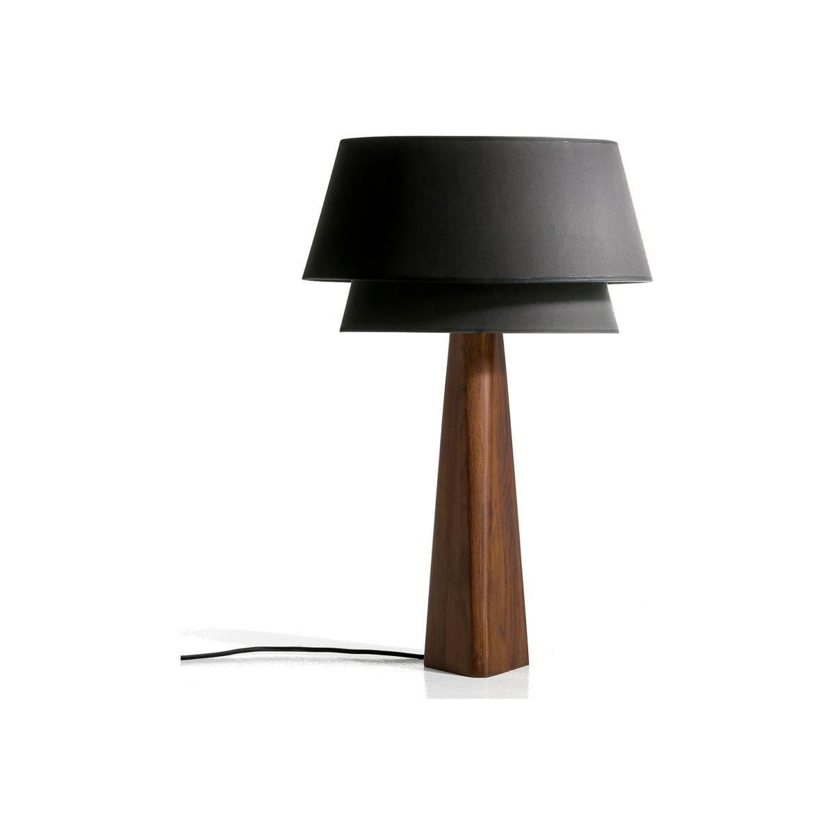 Nestwood Solid Oak Table Lamp Base in Walnut – image 1