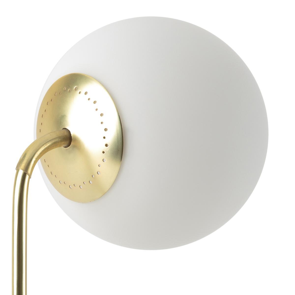 Moricio Brass & Smoky Glass Table Lamp – image 3