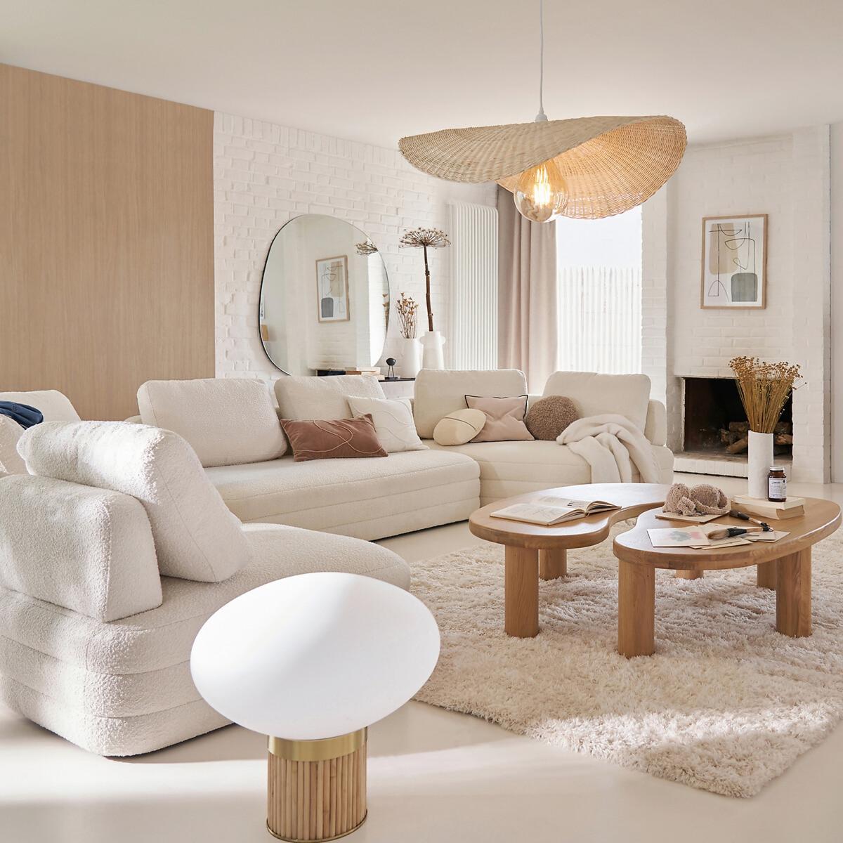 Dolce XL Brass, Bamboo and Opaline Table Lamp – image 5