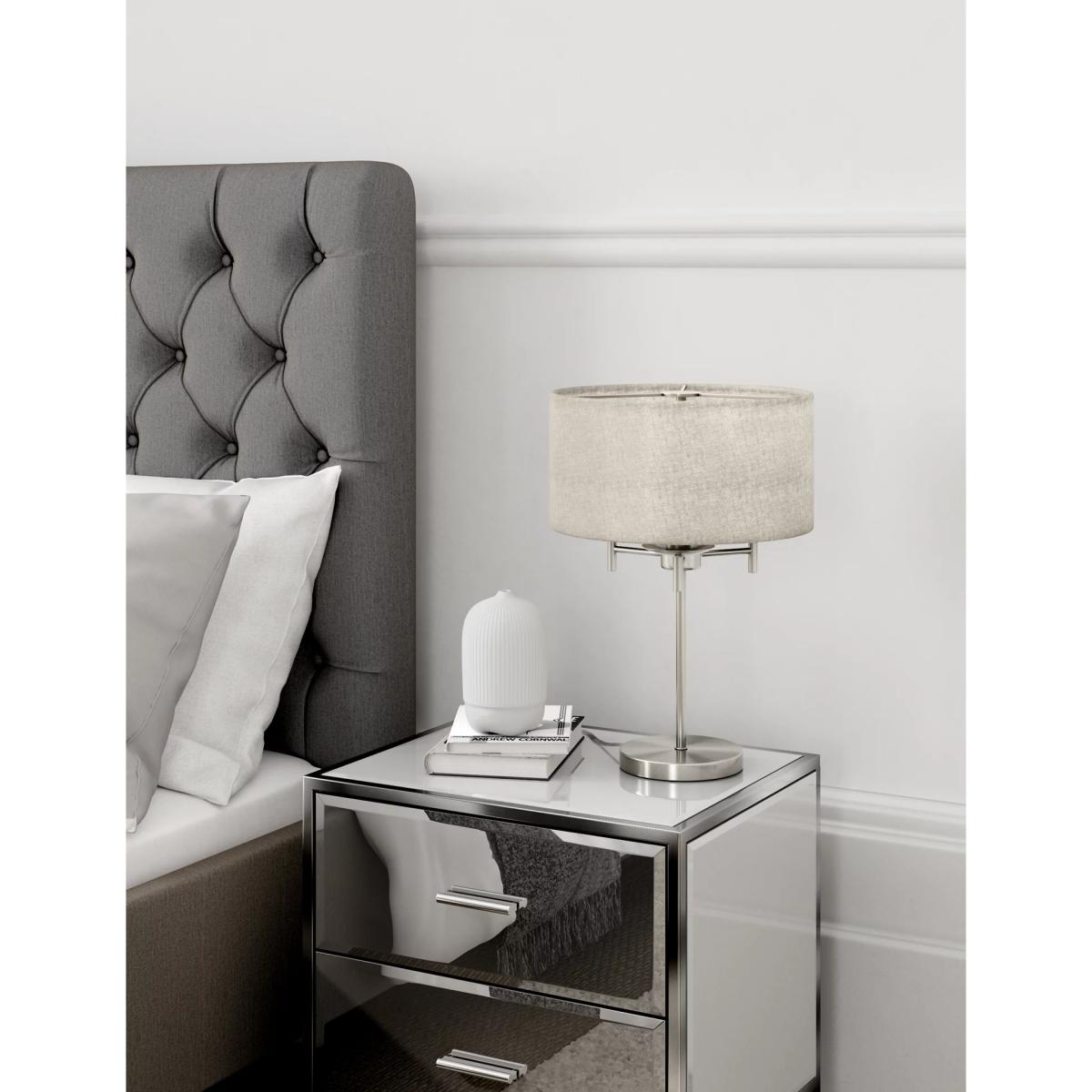 M&S Fleur Table Lamp - Antique Brass, Antique Brass,Grey Mix – image 3