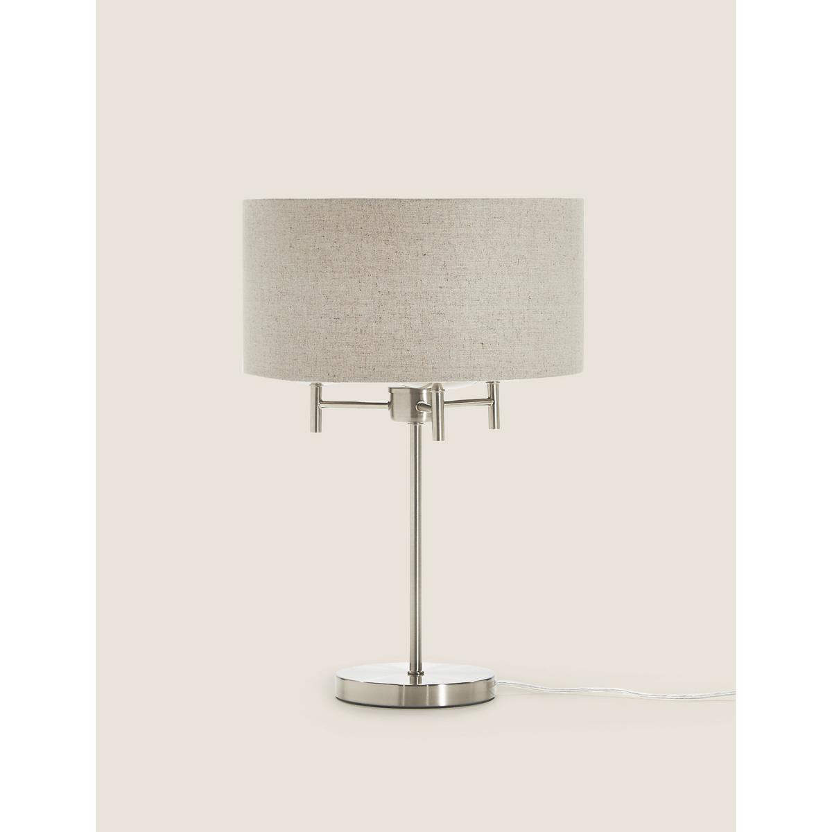 M&S Fleur Table Lamp - Antique Brass, Antique Brass,Grey Mix – image 1