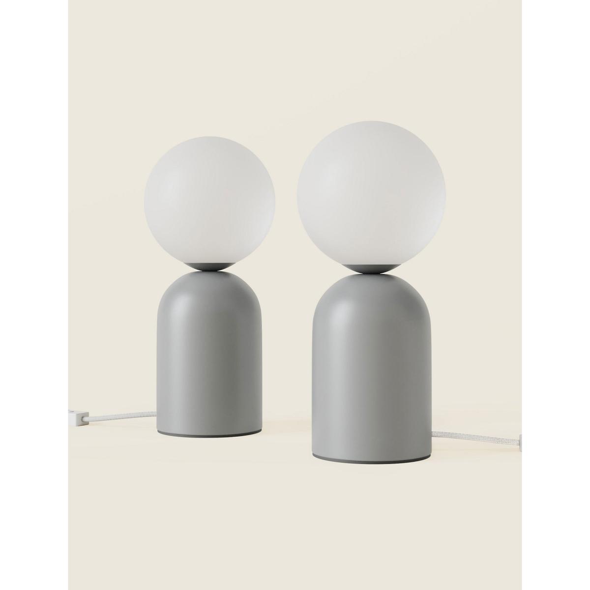M&S Set of 2 Coby Table Lamps - Grey, Grey – image 1