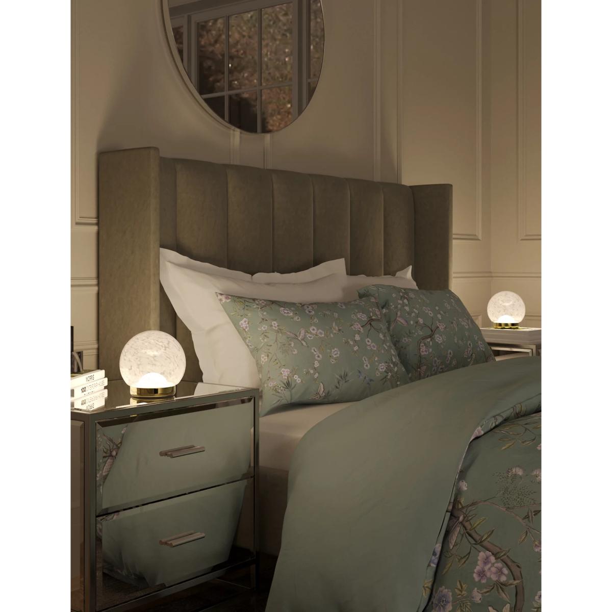 M&S Ava Battery Operated Table Lamp - Silver, Silver – image 2