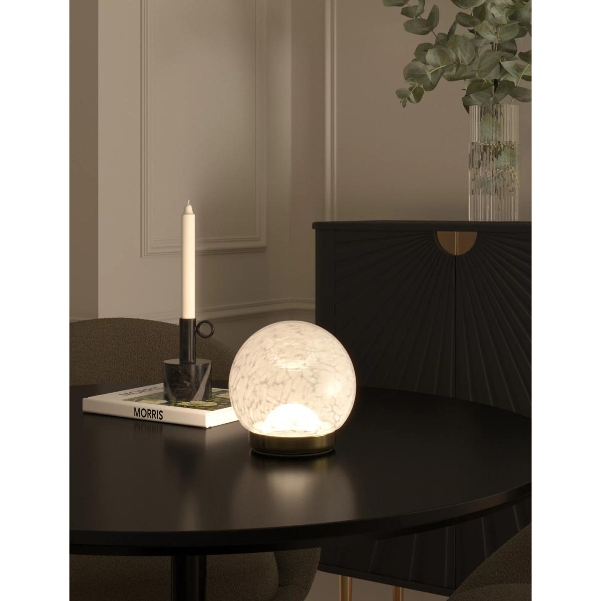 M&S Ava Battery Operated Table Lamp - Silver, Silver – image 4