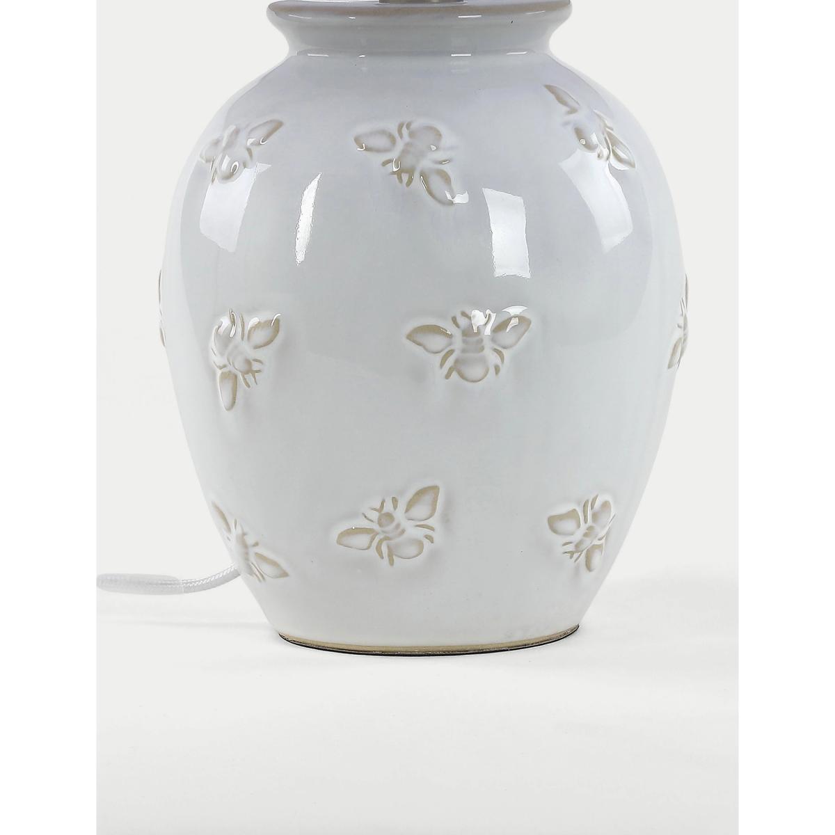 M&S Bonnie Bee Table Lamp - White, White – image 3