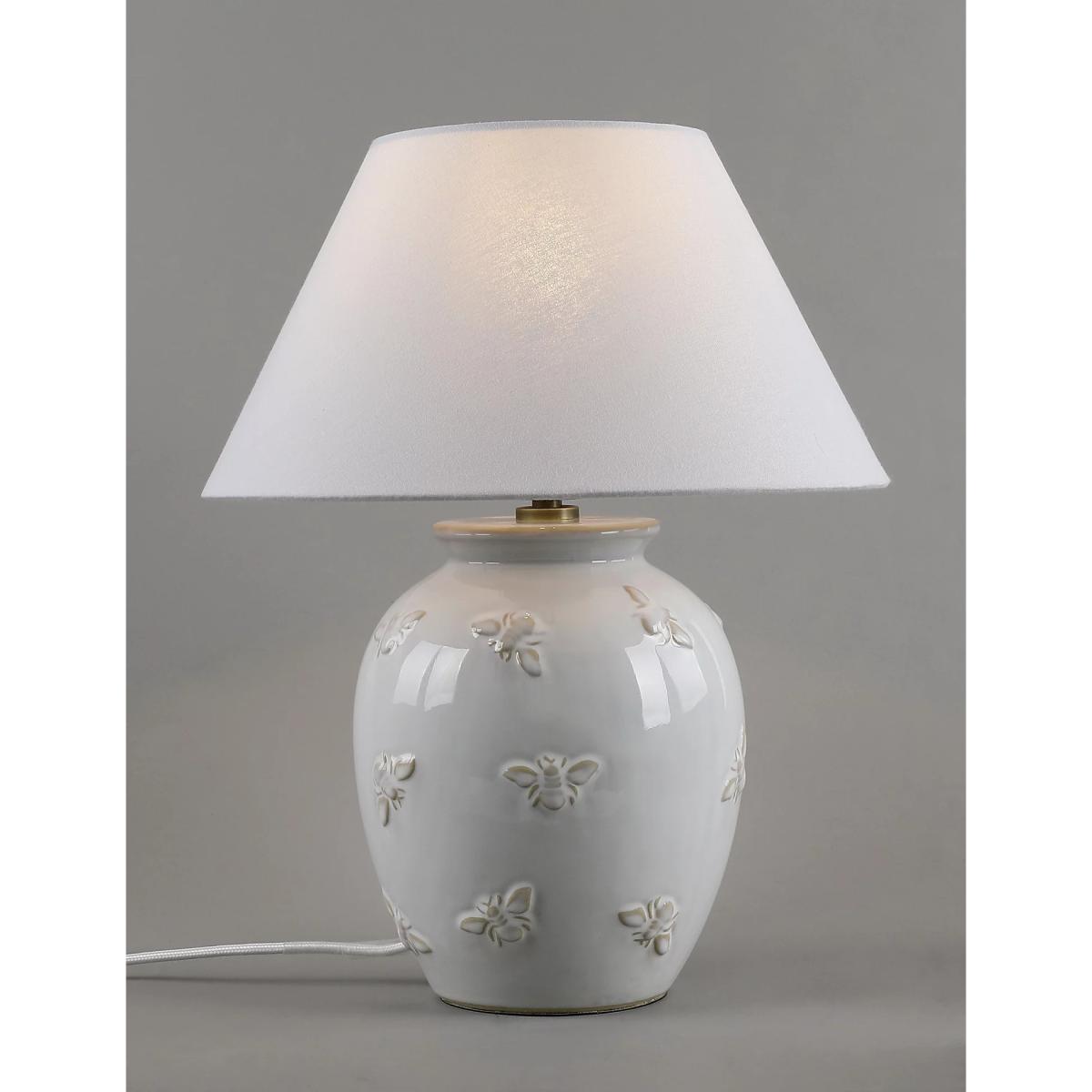 M&S Bonnie Bee Table Lamp - White, White – image 4